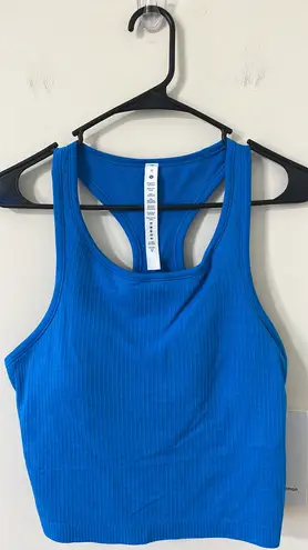 Lululemon NWT  Ebb To Street Cropped Racerback Tank Top Poolside Size 12