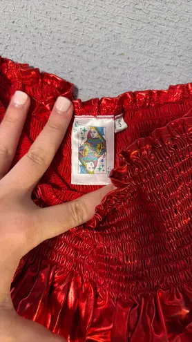 Queen of sparkle shorts Red thumbnail 2