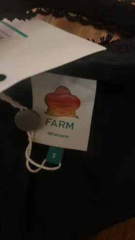 Farm Rio 3D Flower Corset Cropped embroidered crepe bustier Top Size S