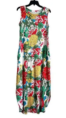 💥NWOT Floral Tank Top Maxi Dress Size M