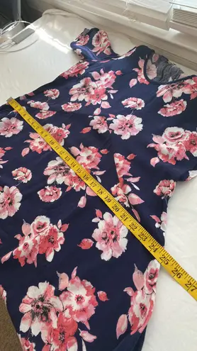 Andree by Unit dress fit & flare cold shoulder bell sleeves floral size large