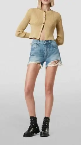 ALLSAINTS NWT All Saints Remi Cut Off Fray Hem Distressed Shorts Sz 27 $115
