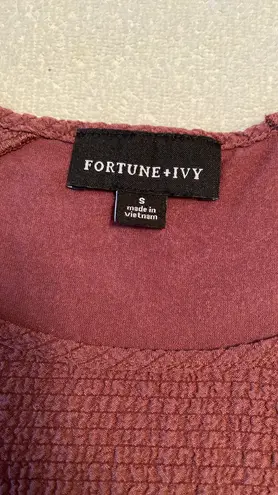 Fortune + Ivy blouse sleeveless size small