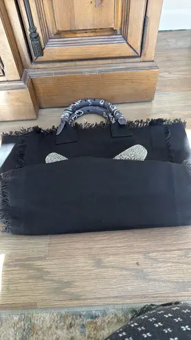 Hipchik Black Butterfly Tote Bag