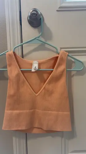Orange/coral/peach Crop top Orange