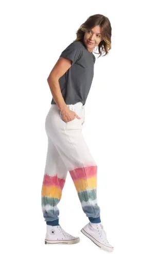 Feat NWT Women's Sunset Lover Supremely Cozy BlanketBlend Jogger Extra Small White Size XS