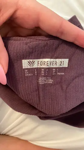 Forever 21 Purple sports top