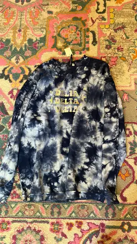 Chicka-d Tri Delta Corded Sweatshirt Tie Dye