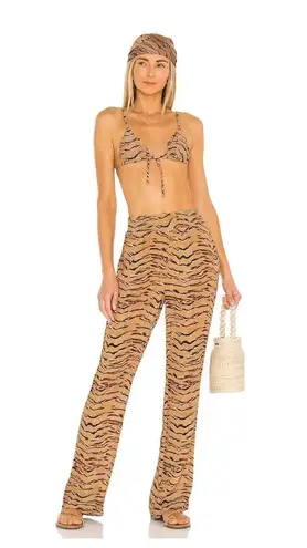 We Wore What NWT Resortwear Beach XS Tiger Stripes High Rise Statement Pants - Image 14