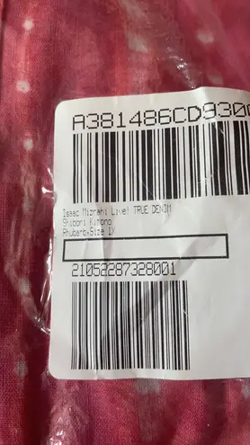 Isaac Mizrahi Issac Mizrahi Live! TRUE DENIM Shibori Kimono Rhubarb A458071 1X