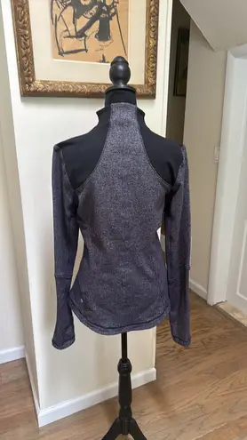 Lululemon  Athletica Navy/Gray Herringbone Define Zip Up Size 10 thumbnail 3