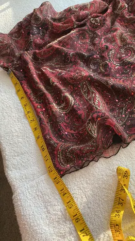 Enfocus Studio blouse drape front neckline shirt flutter sleeves size large