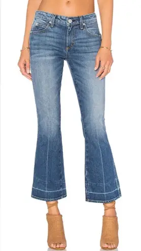 AMO Jane Cropped Flare Jeans in Recess Wash Size 27 Revolve Mid Rise Kick Flare Blue