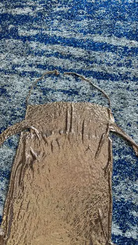 H:ours Imogen Chainmail Dress in Gold