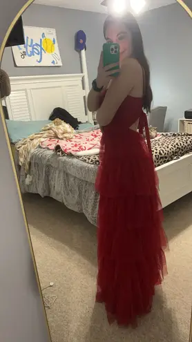 Blondie Nites Red Prom Dress
