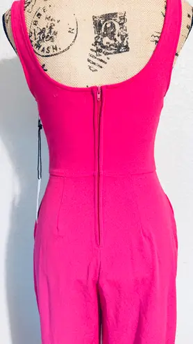Crystal Sky Corset Top Hot Pink Jumpsuit