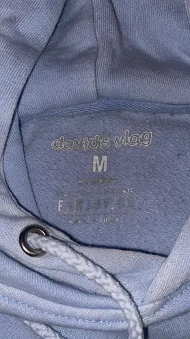 David Dobrik  Vlog Hoodie light blue  thumbnail 3