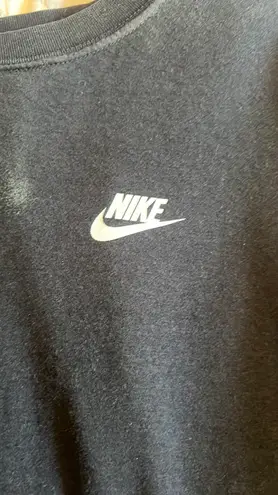 Nike Cropped Black Sweatshirt