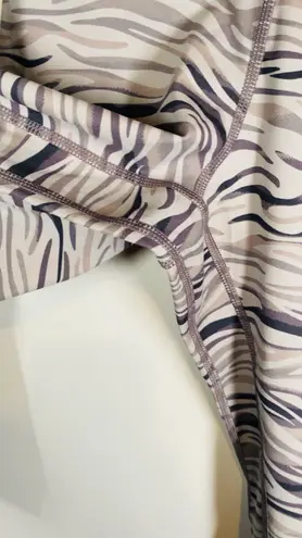 Sunzel Athletic Leggings in Shades of Gray and Purple sz 6