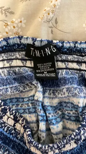 Timing Beachy Blue Crop Top