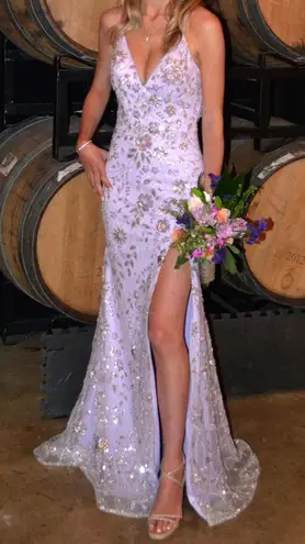 Madison James Lilac Prom Dress