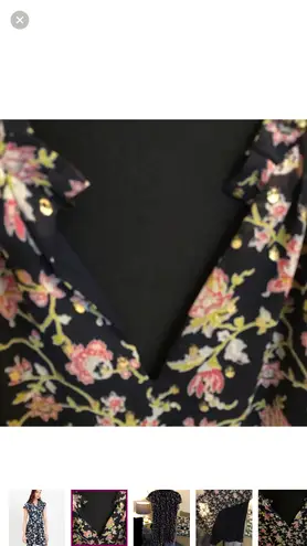 The Loft OVERSIZED FLOUNCE DRESS WITH GOLD METALLIC SPECKS