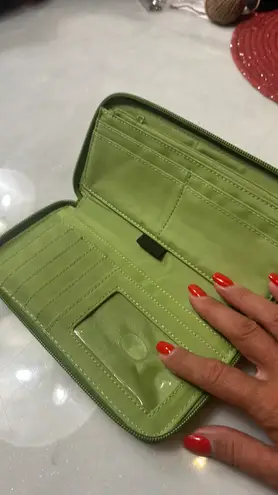 Liz Claiborne Faux Alligator Wallet