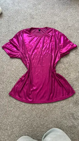 Pink T Shirt And Corset Set