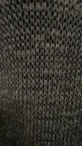 iMY Vintage Black cardigan sweater w/fur on collar & cuffs - size small