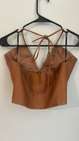 Forever 21 Faux Leather Top