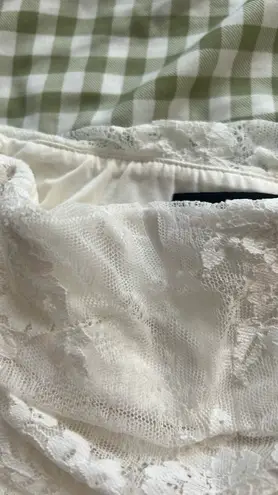 Abercrombie & Fitch Abercrombie Strapless White Lace Mini Dress thumbnail 4