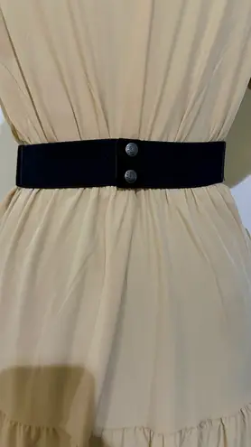 Miss Sixty Genuine Leather Black Velvet Belt