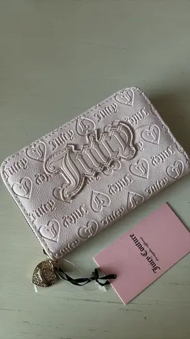 Juicy Couture NWT  Y2K baby pink monogram bifold wallet