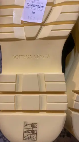 Bottega Veneta Tire Chelsea Boots Yellow Size 39