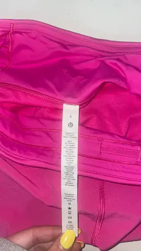 Lululemon Sonic Pink Speed Up Shorts 2.5”