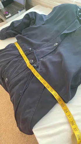 Elan coat hooded long sleeves zip out liner button/zip closure drawstrings Sz M