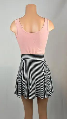 Decree Black & White Striped Skirt