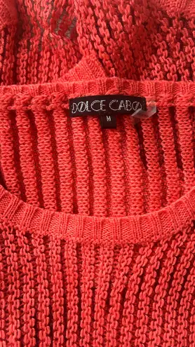 Dolce Cabo Coral Sweater Red Size M
