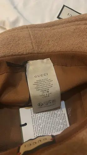 Gucci Felted Wool Bucket Hat with Patch Unisex Style