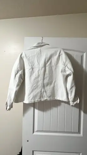 Stoosh White Jean Oversize Jacket