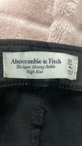 Abercrombie & Fitch high rise leather skinny jeans