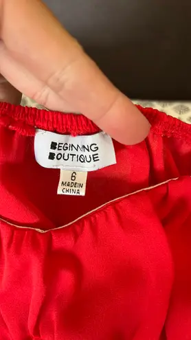 Beginning Boutique Red Top