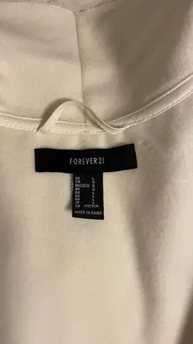 Forever 21 White Peacoat 