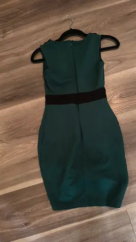 Mystic Tailored Green and Black Body Con Dress - Image 3