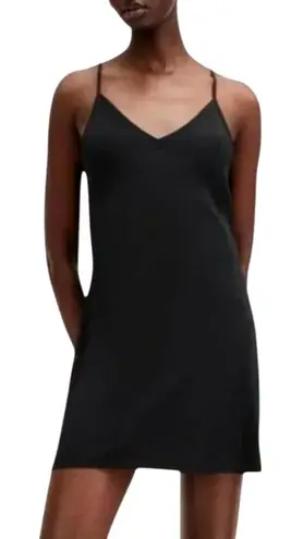 All Saints Dress Women 10 Black Organic Cotton Mini Slip Gothic Whimsigoth