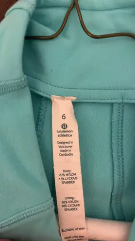 Lululemon Define Jacket Aqua Blue (discontinued)