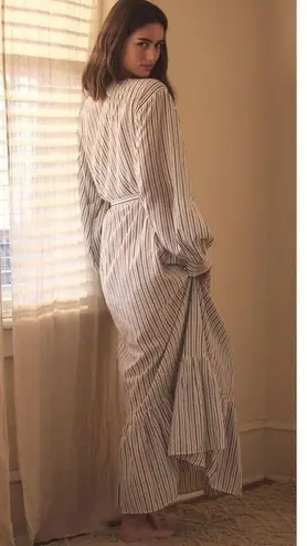 Anthropologie  Striped Cotton Robe