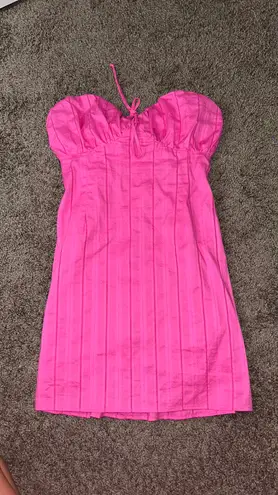 Le lis Pink Strapless Dress