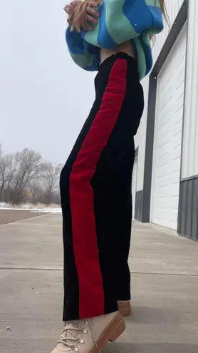 Love and Peace Black Velvet Bell Bottom Pants