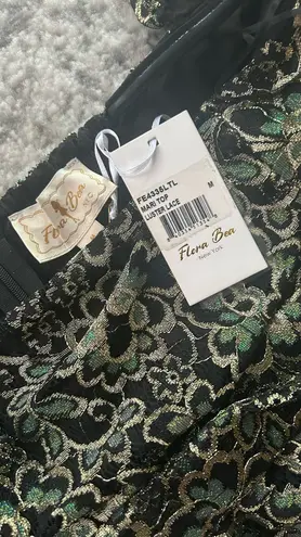 Flora bea jacquard top Black Size M